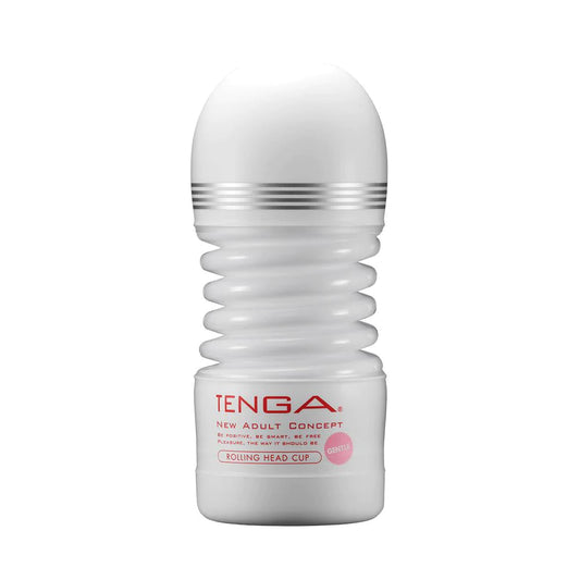Tenga Rolling Head Cup Gentle – Disposable Male Masturbator – White