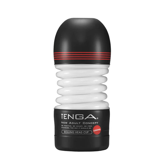 Tenga Rolling Head Cup Strong – Disposable Male Stroker – Black