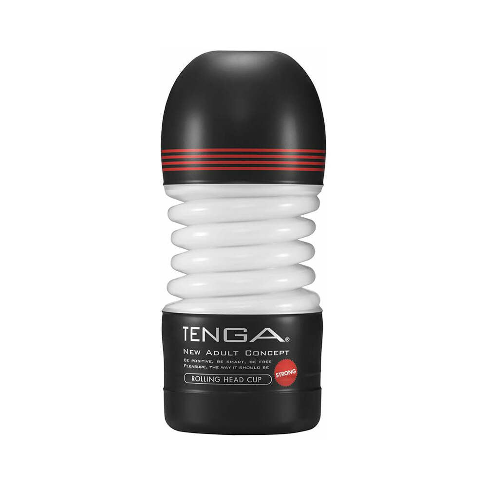 Tenga Rolling Head Cup Strong – Disposable Male Stroker – Black
