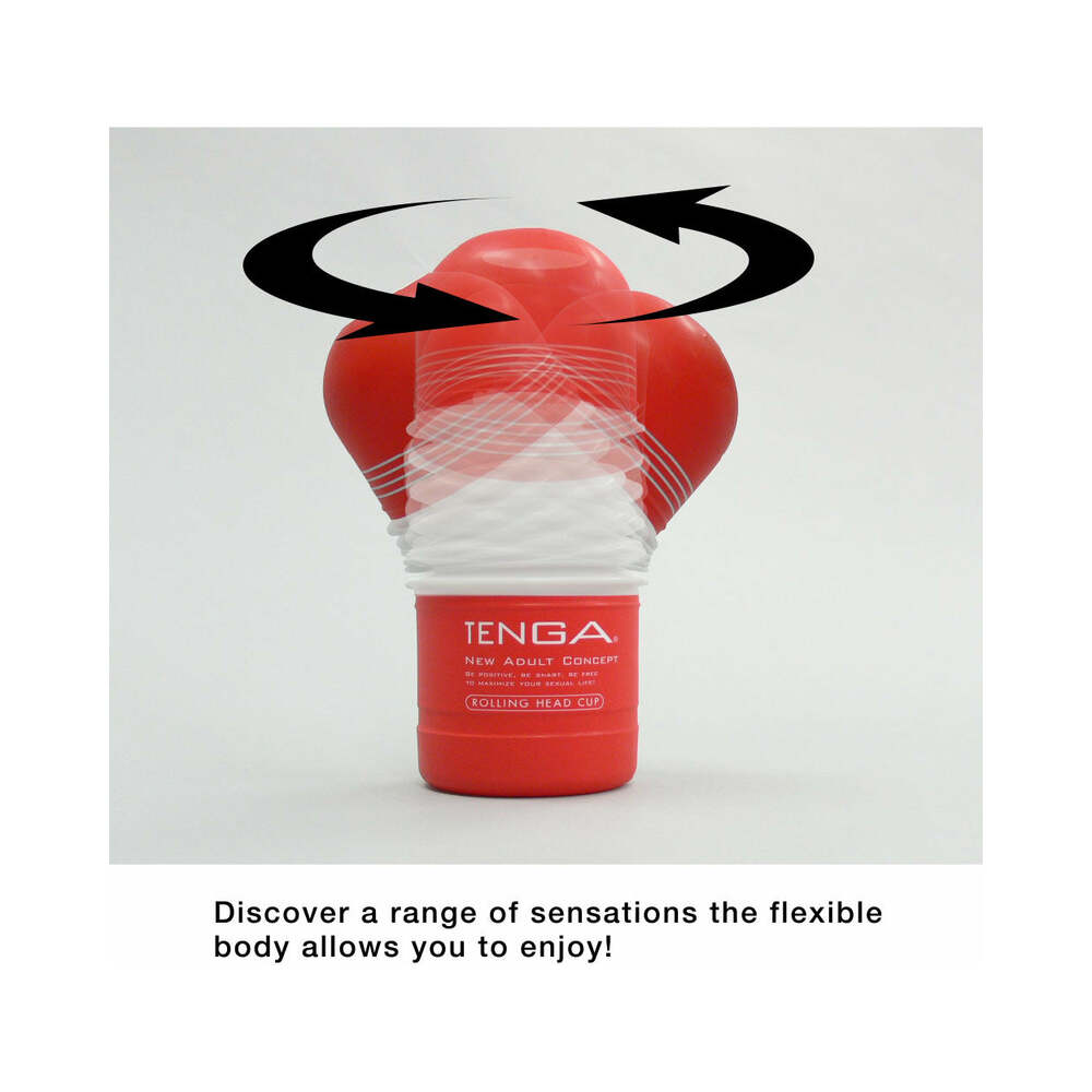 Tenga Rolling Head Cup Strong – Disposable Male Stroker – Black
