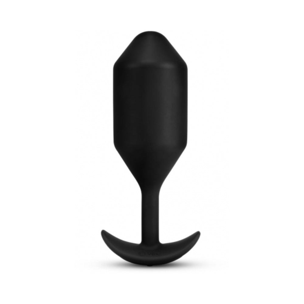 b-Vibe Vibrating Snug Plug 5 Rechargeable Silicone Anal Plug with 6 Vibration Patterns - Black