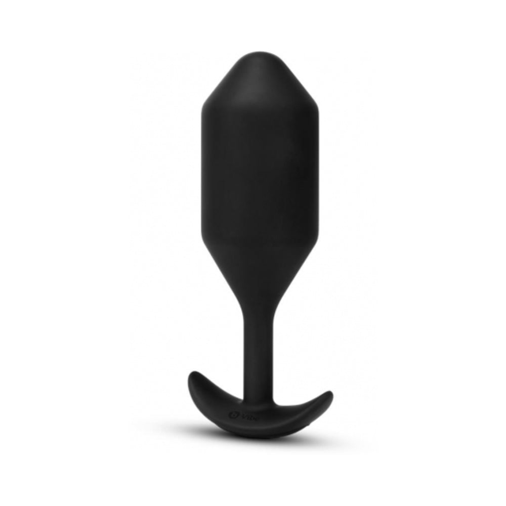 b-Vibe Vibrating Snug Plug 5 Rechargeable Silicone Anal Plug with 6 Vibration Patterns - Black