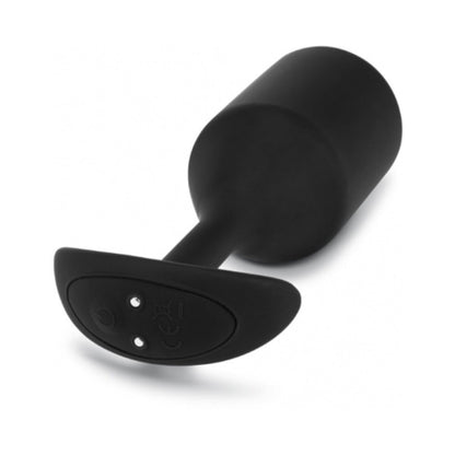 b-Vibe Vibrating Snug Plug 5 Rechargeable Silicone Anal Plug with 6 Vibration Patterns - Black