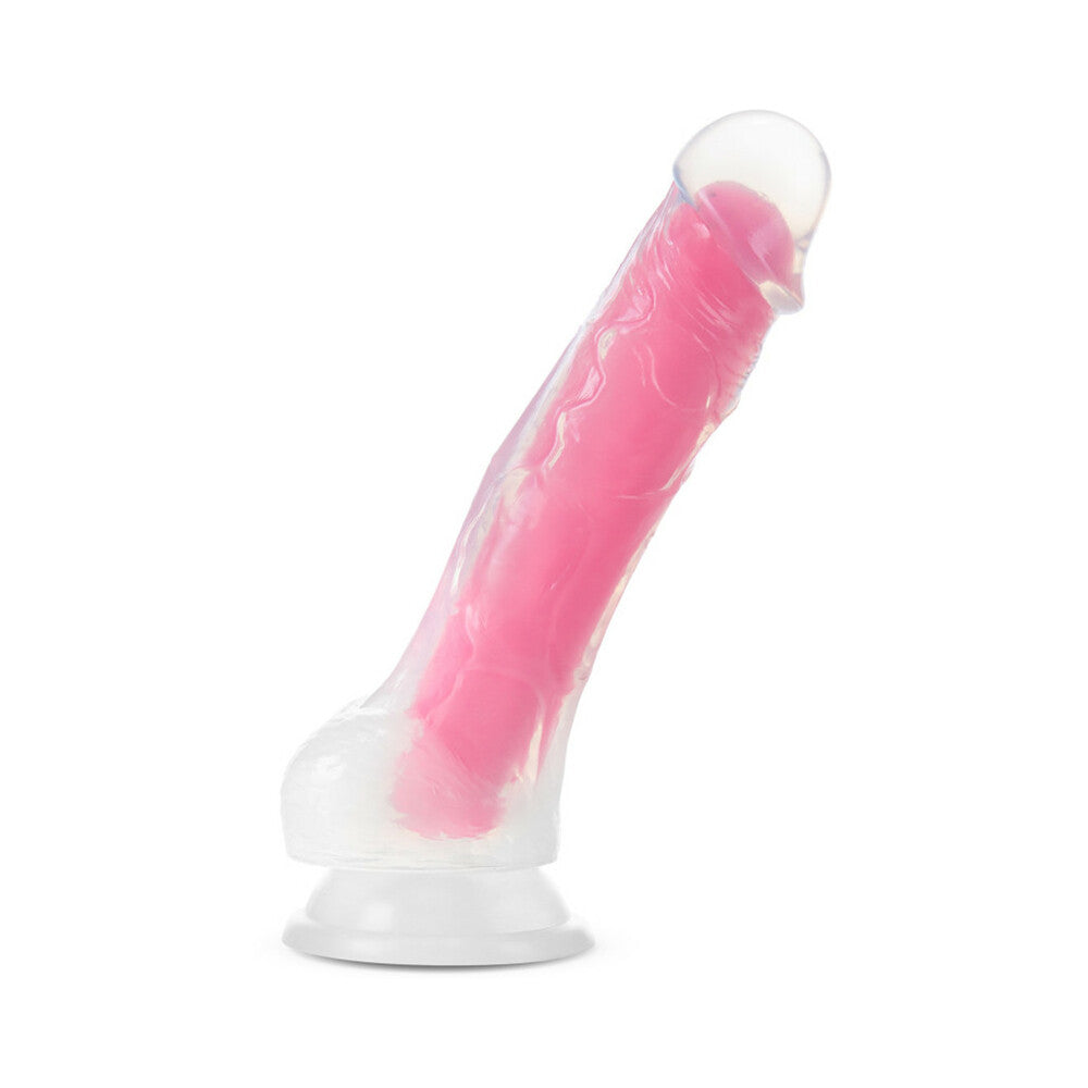 Blush Neo Elite Glow in the Dark Viper 7-Inch Dual-Density Dildo - Neon Pink