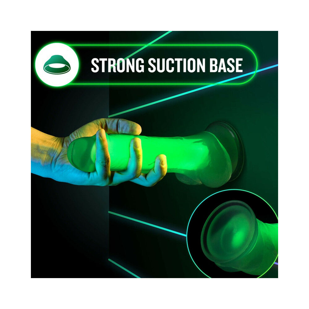 Neo Elite Glow-In-The-Dark Viper 7-Inch Dual-Density Dildo - Neon Green