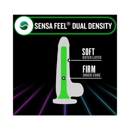 Neo Elite Glow-In-The-Dark Viper 7-Inch Dual-Density Dildo - Neon Green