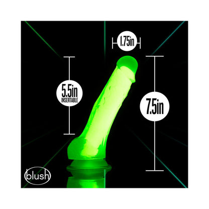 Neo Elite Glow-In-The-Dark Viper 7-Inch Dual-Density Dildo - Neon Green