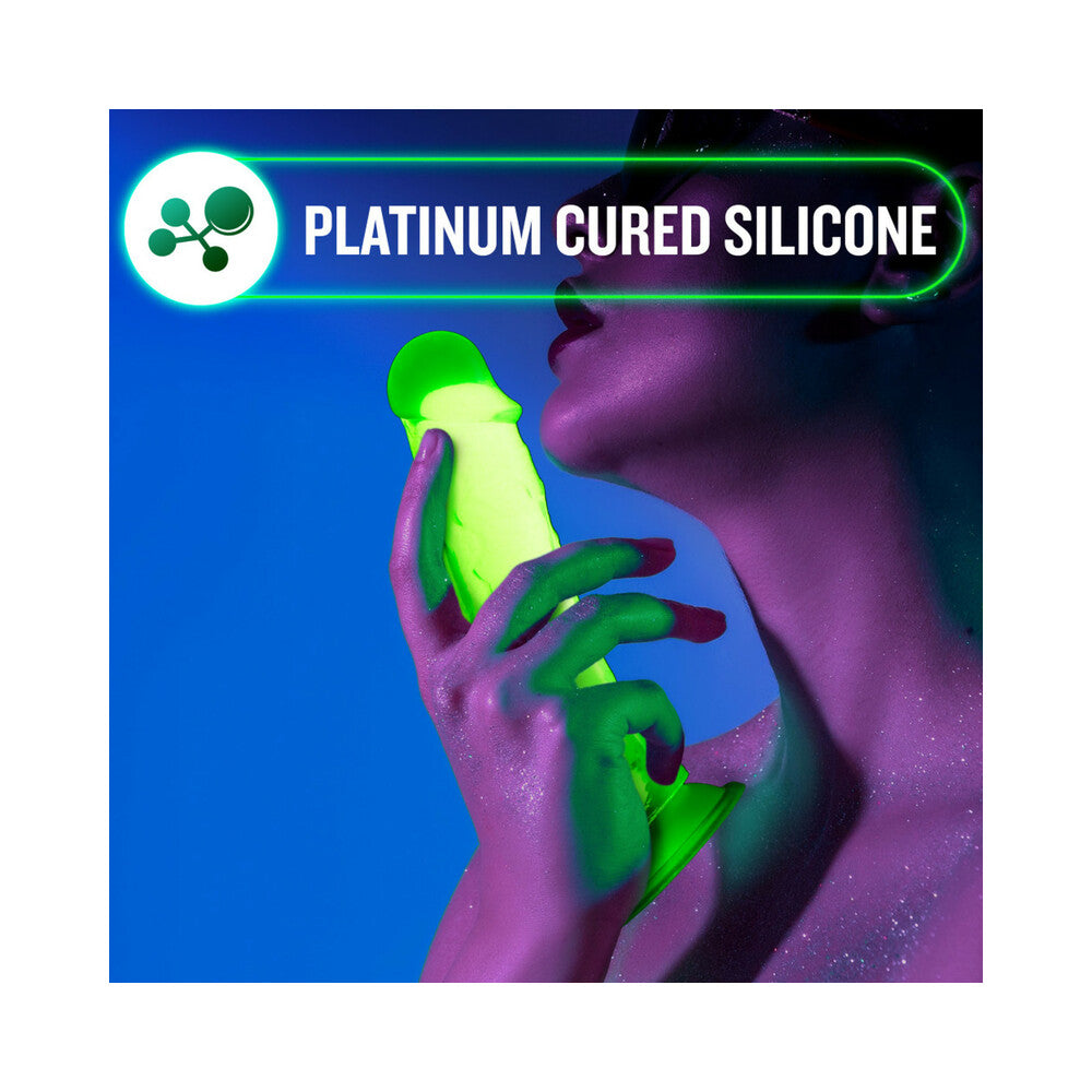 Neo Elite Glow-In-The-Dark Viper 7-Inch Dual-Density Dildo - Neon Green