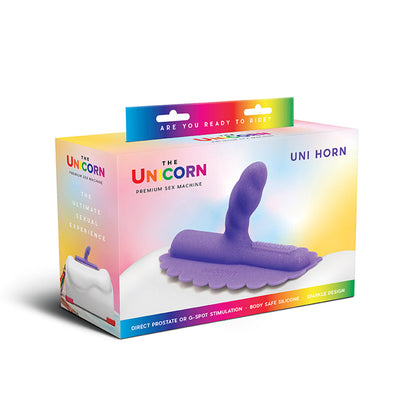 The Cowgirl Uni Horn Twisted Textured Silicone Attachment – Purple
