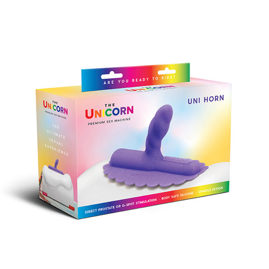 The Cowgirl Uni Horn Twisted Textured Silicone Attachment – Purple