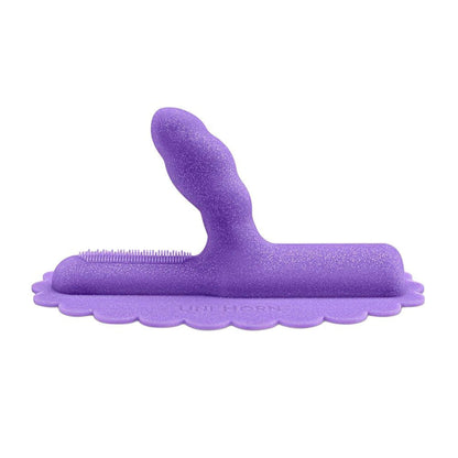 The Cowgirl Uni Horn Twisted Textured Silicone Attachment – Purple
