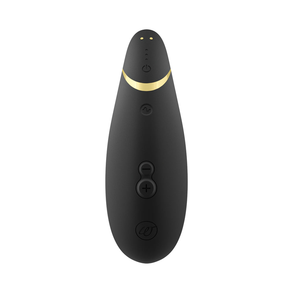 Womanizer Premium 2 Rechargeable Silicone Clitoral Stimulator with Pleasure Air Technology - Black