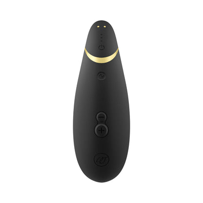 Womanizer Premium 2 Rechargeable Silicone Clitoral Stimulator with Pleasure Air Technology - Black