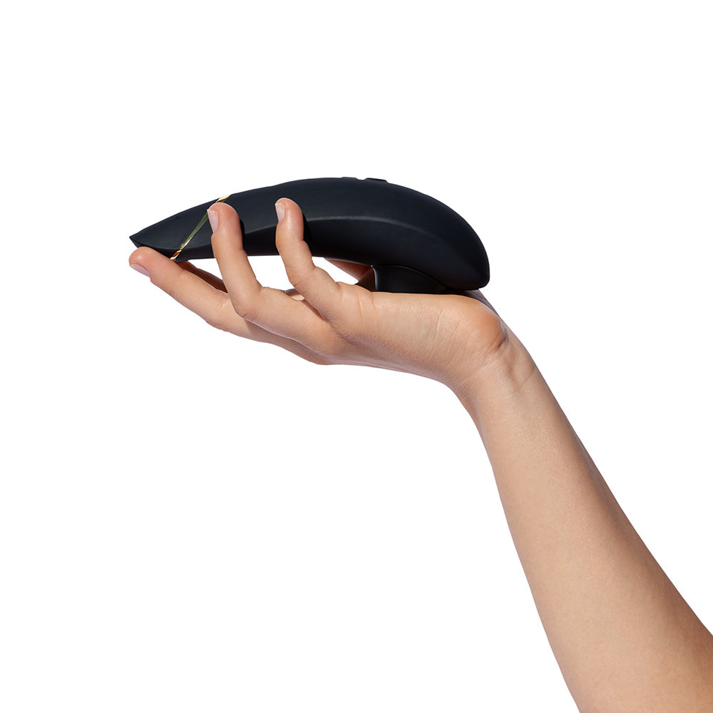 Womanizer Premium 2 Rechargeable Silicone Clitoral Stimulator with Pleasure Air Technology - Black
