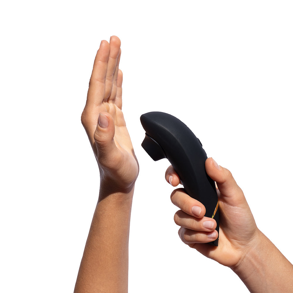 Womanizer Premium 2 Rechargeable Silicone Clitoral Stimulator with Pleasure Air Technology - Black