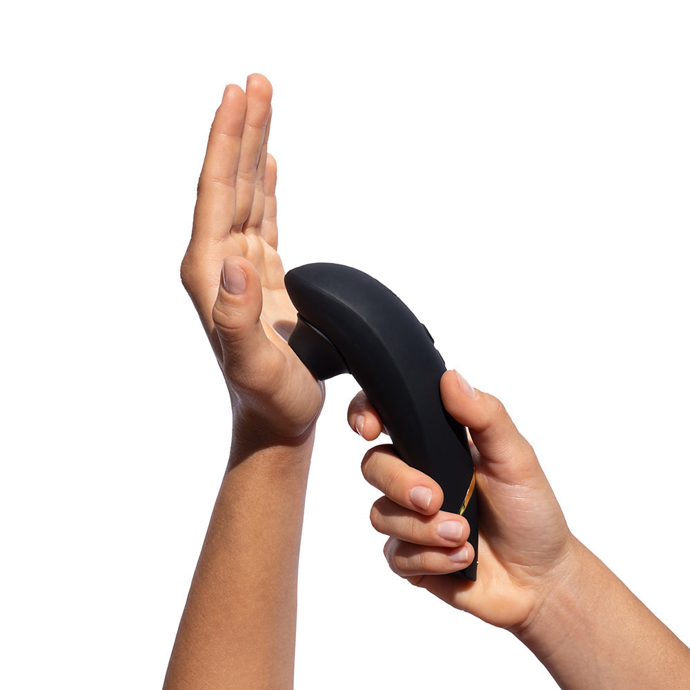 Womanizer Premium 2 Rechargeable Silicone Clitoral Stimulator with Pleasure Air Technology - Black