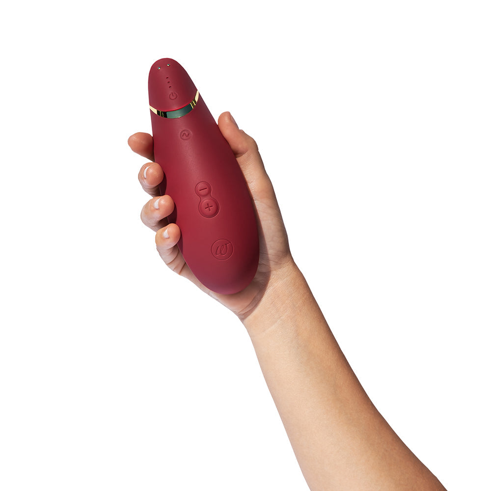 Womanizer Premium 2 Clitoral Stimulator with Pleasure Air Technology – Bordeaux