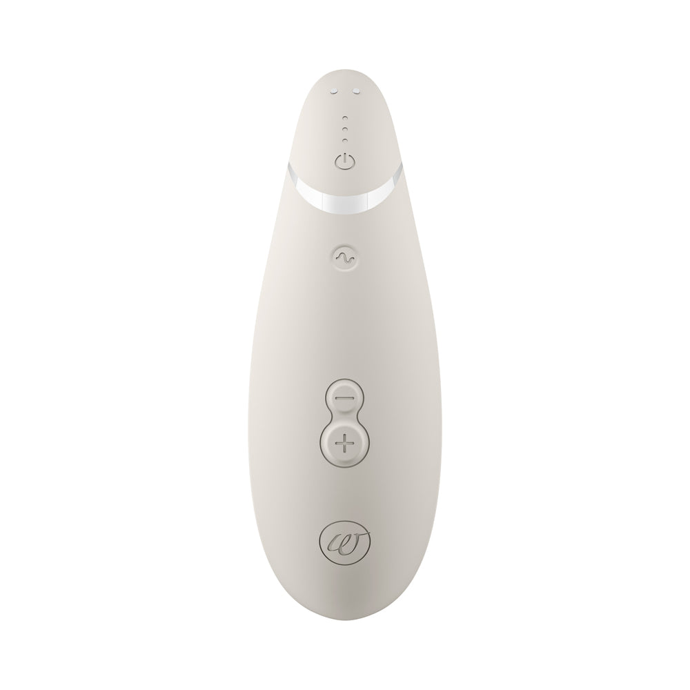 Womanizer Premium 2 Clitoral Stimulator with Pleasure Air Technology - Warm Gray