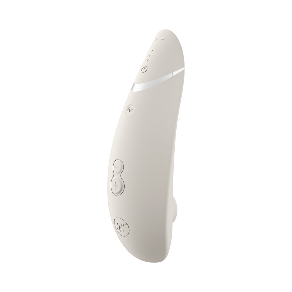 Womanizer Premium 2 Clitoral Stimulator with Pleasure Air Technology - Warm Gray