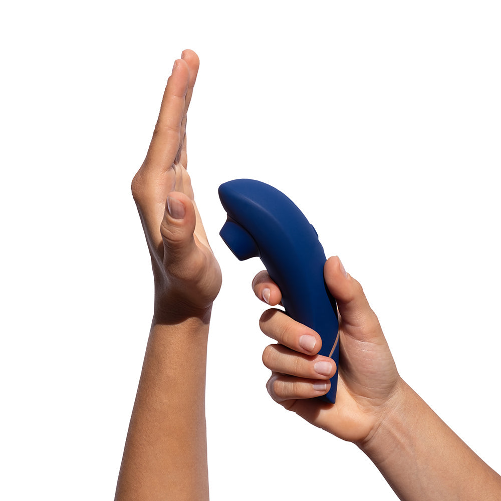 Womanizer Premium 2 Rechargeable Silicone Clitoral Stimulator with Autopilot – Blueberry