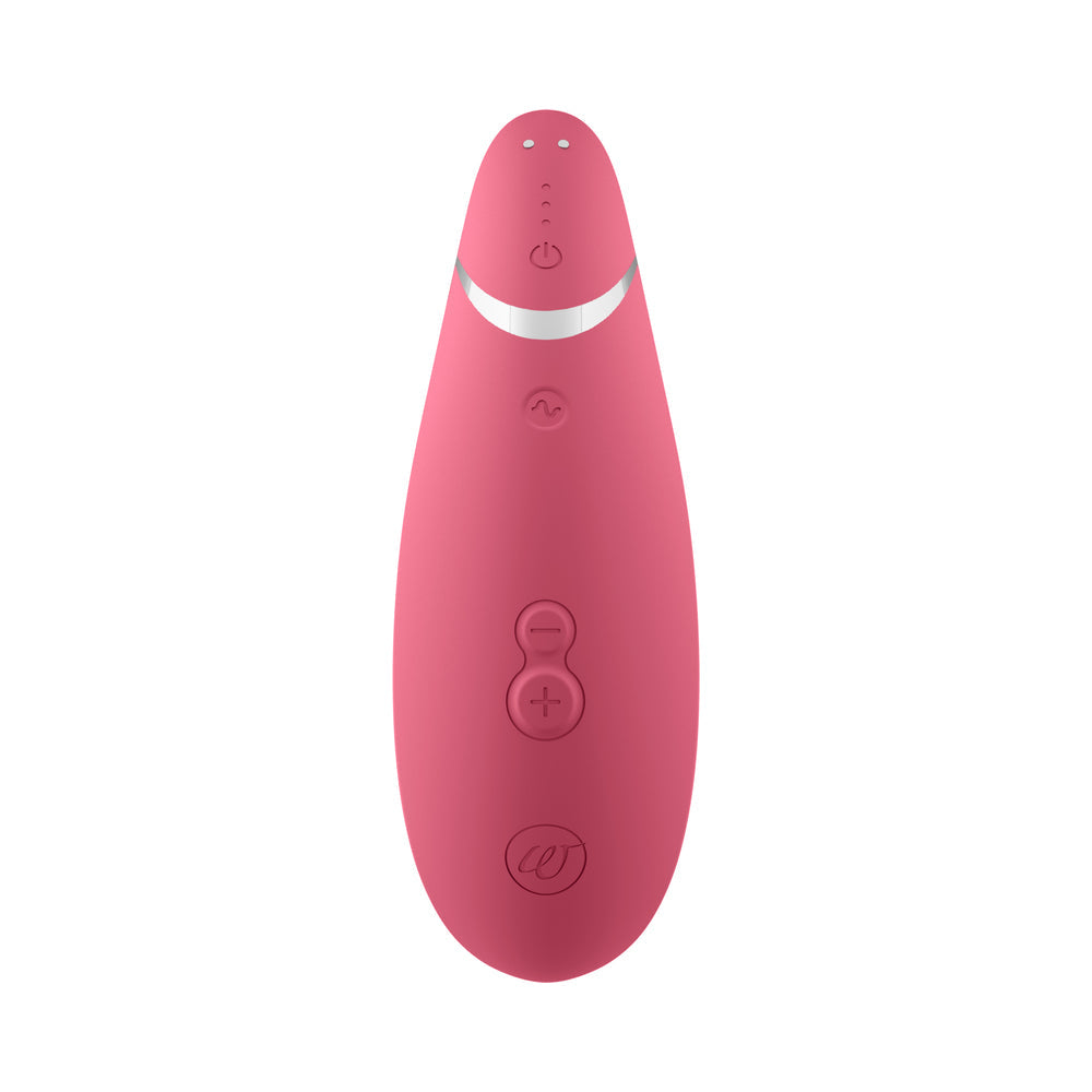 Womanizer Premium 2 Clitoral Stimulator with Pleasure Air Technology - Raspberry