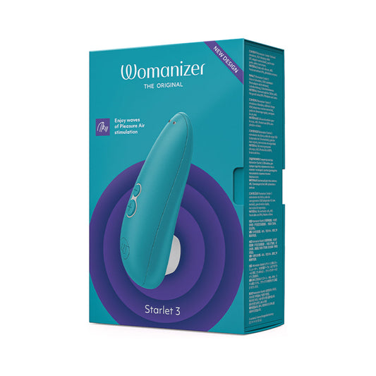 Womanizer Starlet 3 Rechargeable Silicone Clitoral Stimulator with Pleasure Air Technology – Turquoise