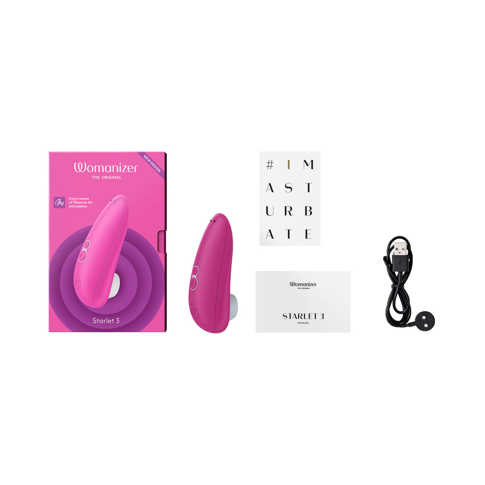Womanizer Starlet 3 Rechargeable Clitoral Stimulator with Pleasure Air Technology - Pink