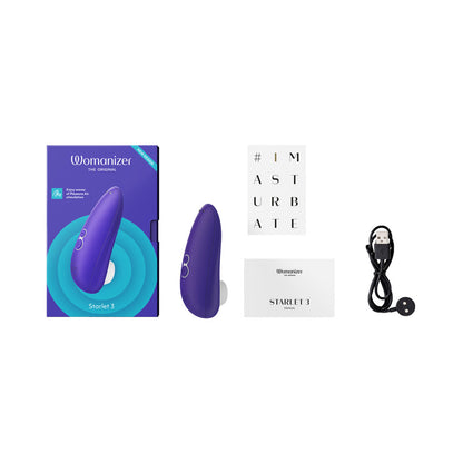 Womanizer Starlet 3 Rechargeable Silicone Compact Clitoral Stimulator - Indigo