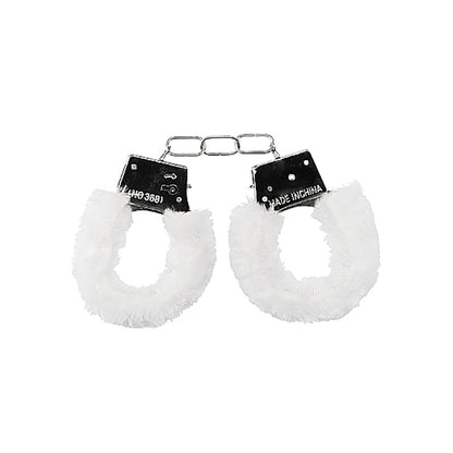 Ouch! Beginner's Furry Handcuffs with Quick-Release – White