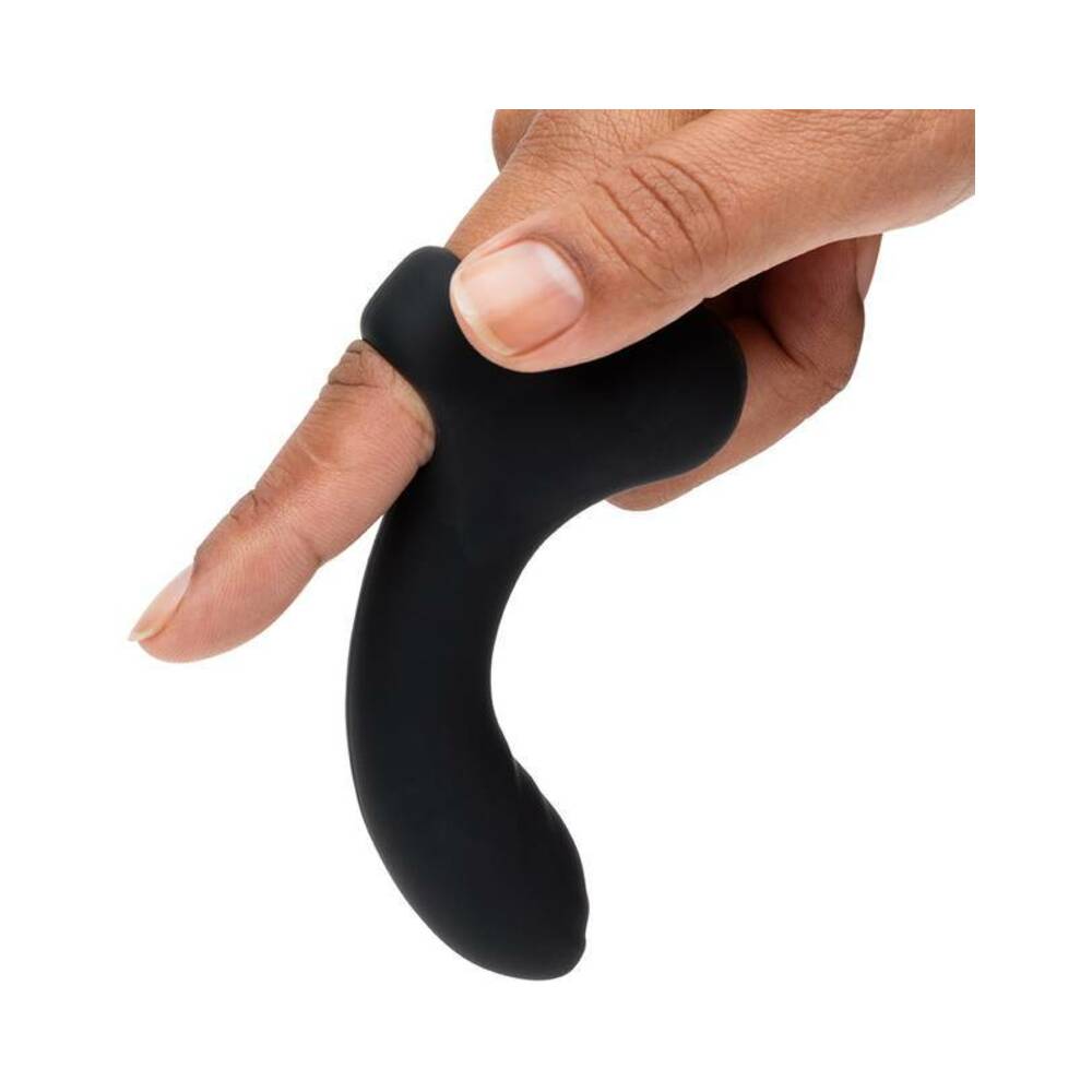 Fifty Shades of Grey Sensation Rechargeable Silicone G-Spot Finger Vibrator - Black
