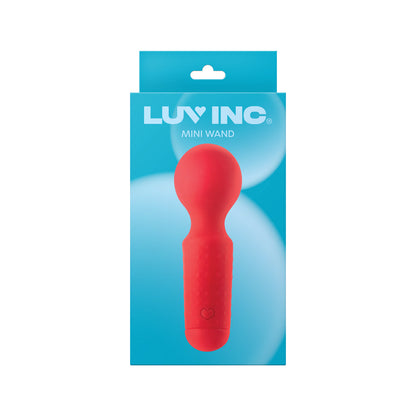 Luv Inc Mw65 Mini Wand - Rechargeable Silicone Vibrator - Red