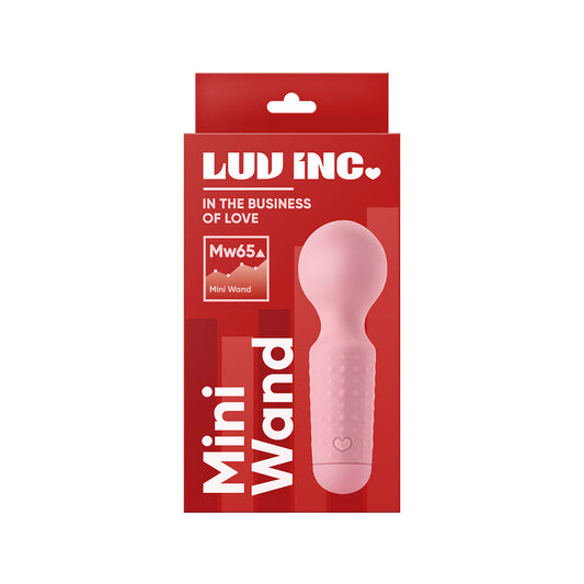 Luv Inc Mw65 Mini Wand Vibrator with Flexible Neck – Light Pink