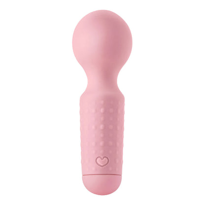 Luv Inc Mw65 Mini Wand Vibrator with Flexible Neck – Light Pink