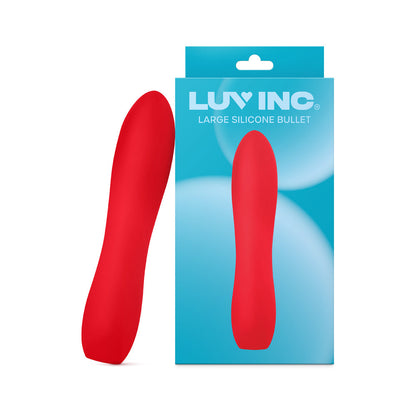 Luv Inc LB72 Large Silicone Bullet Vibrator – Red
