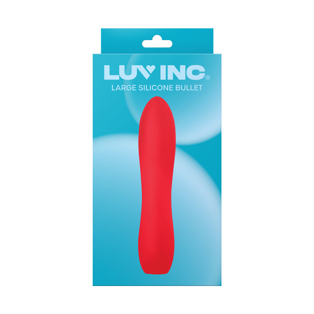 Luv Inc LB72 Large Silicone Bullet Vibrator – Red