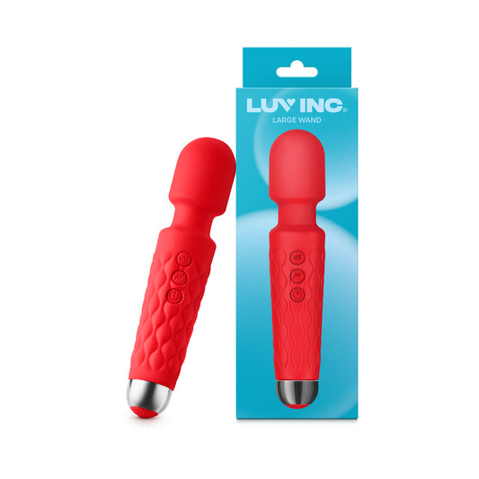 Luv Inc Lw96 Large Wand Rechargeable Vibrator – Red