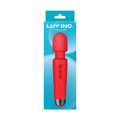 Luv Inc Lw96 Large Wand Rechargeable Vibrator – Red