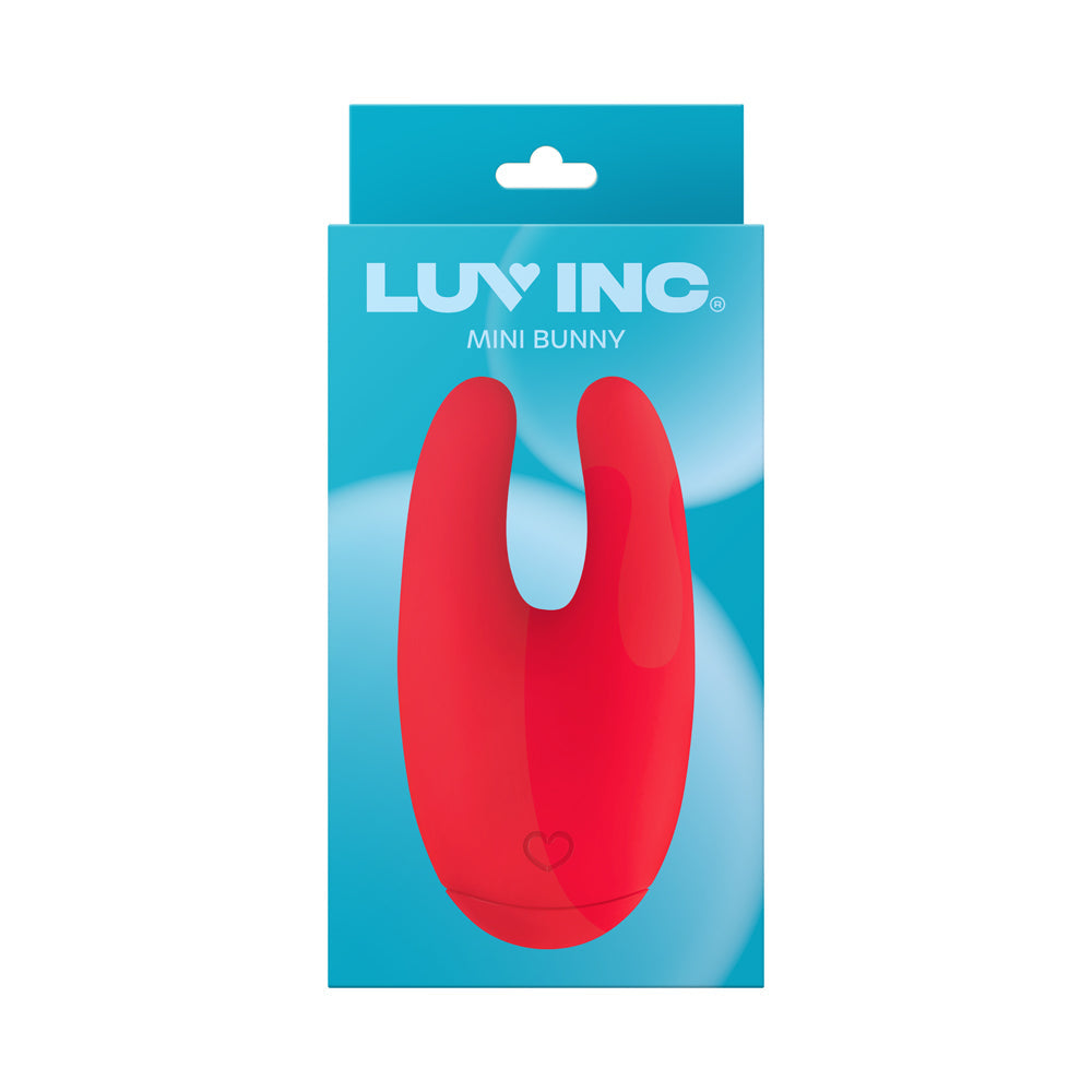 Luv Inc Bu89 Mini Bunny Rechargeable Silicone Vibrator – Red
