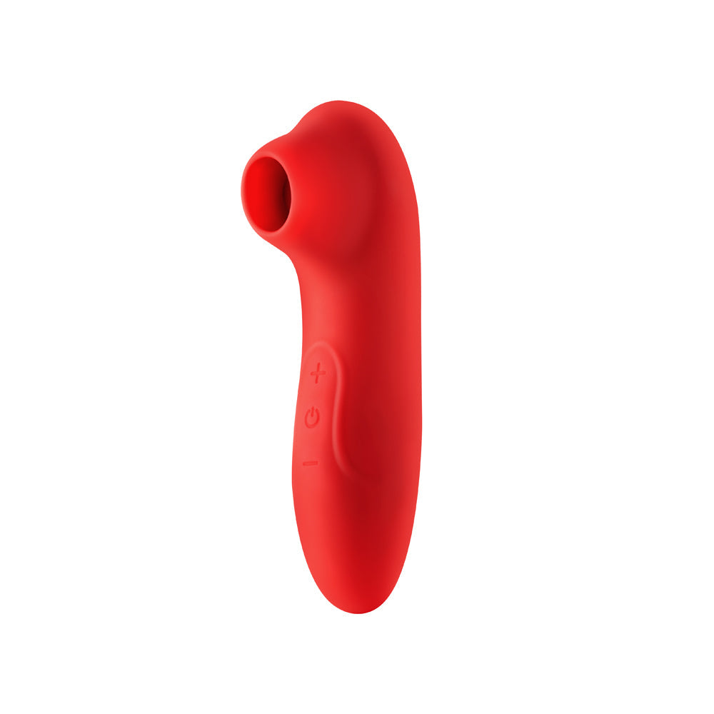 Luv Inc Cs19 Pulsing Clitoral Stimulator – Red – Rechargeable Silicone