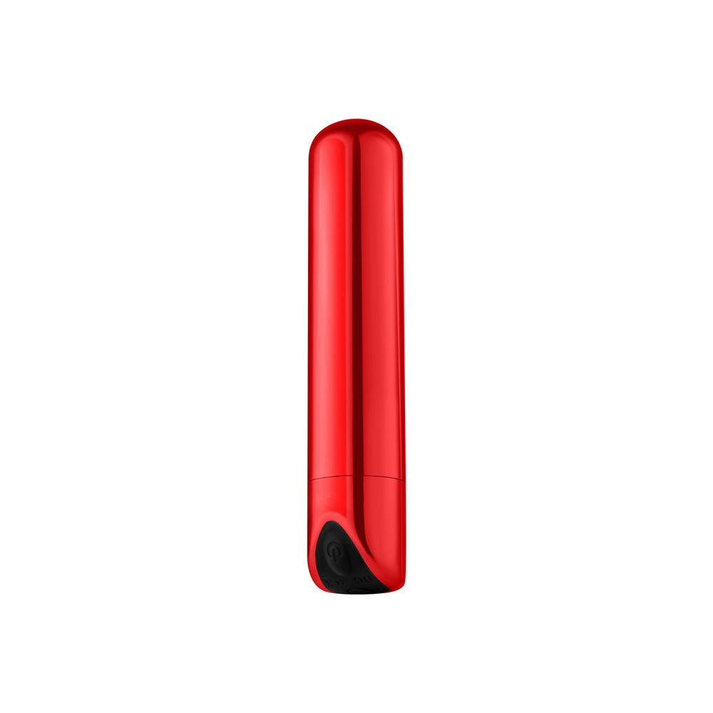 Luv Inc SB33 Shiny Bullet Vibrator – Red – 10 Vibration Modes