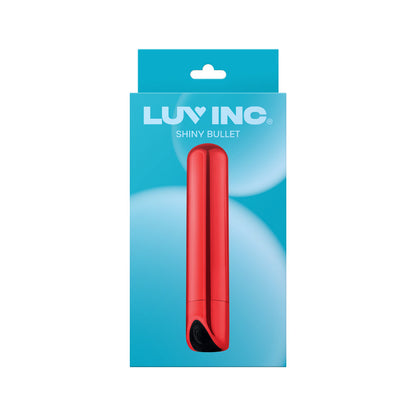 Luv Inc SB33 Shiny Bullet Vibrator – Red – 10 Vibration Modes