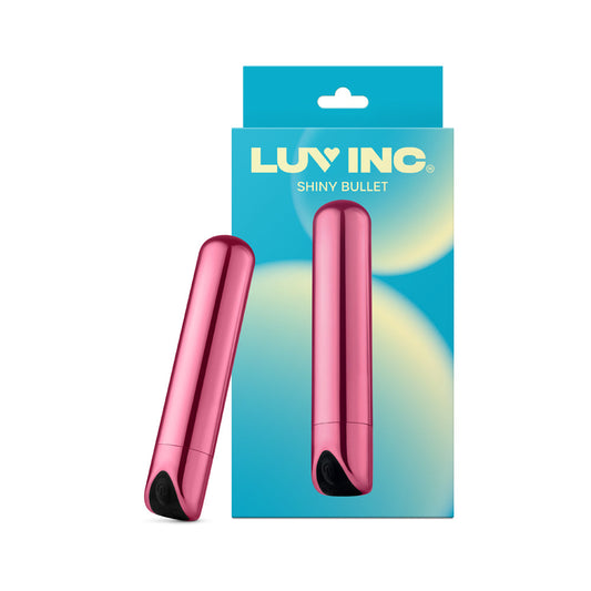 Luv Inc SB33 Shiny Bullet Vibrator – Light Pink – 10 Vibration Modes