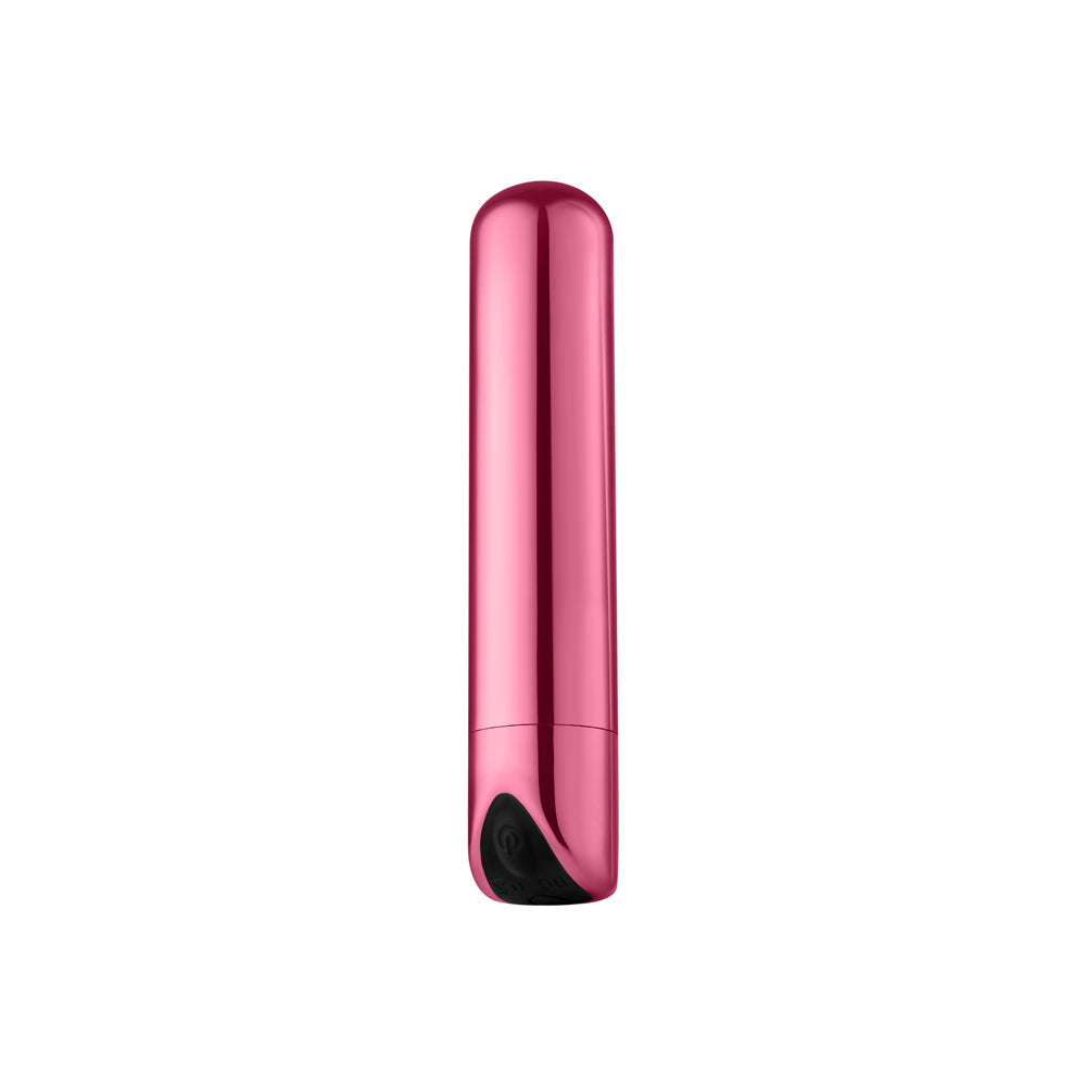 Luv Inc SB33 Shiny Bullet Vibrator – Light Pink – 10 Vibration Modes
