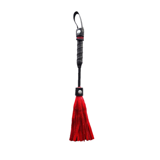 Rouge Mini Flogger 10 in. Leather Flogger – Red