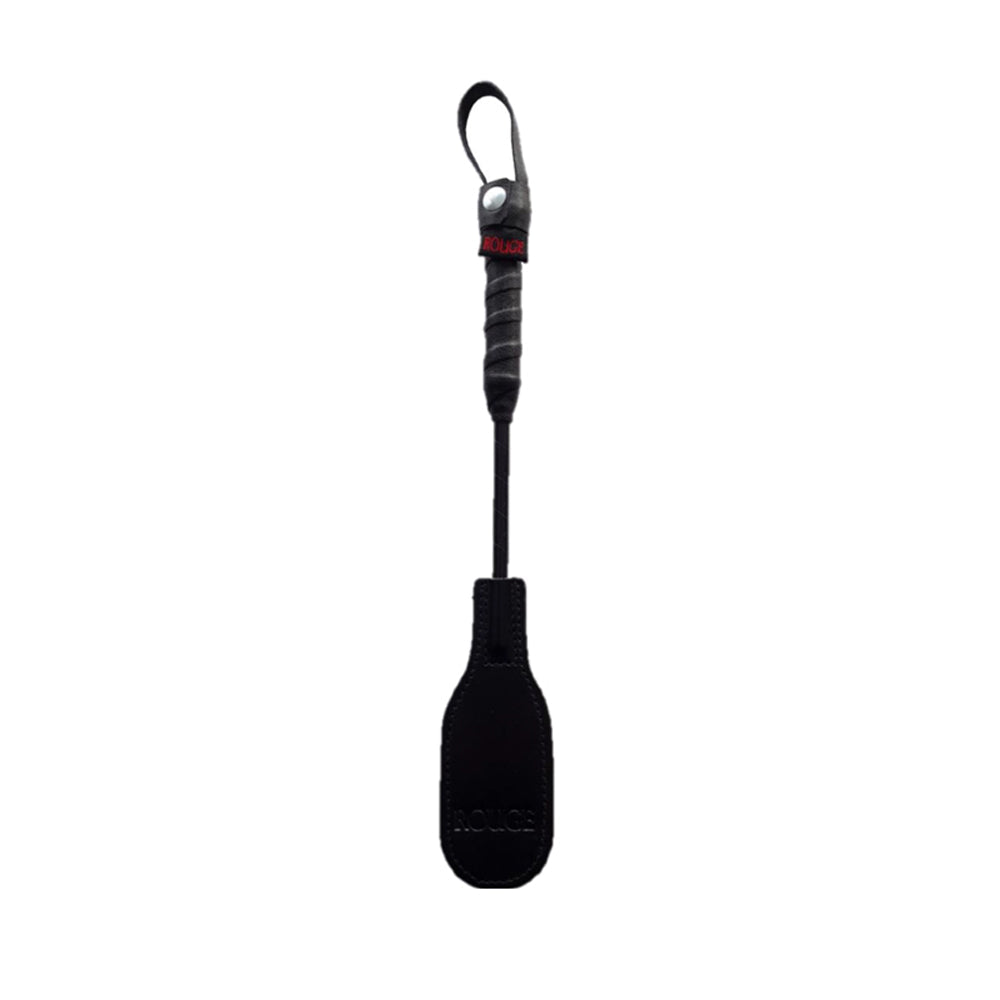 Rouge Mini Oval Paddle 10 in. Leather Paddle – Black