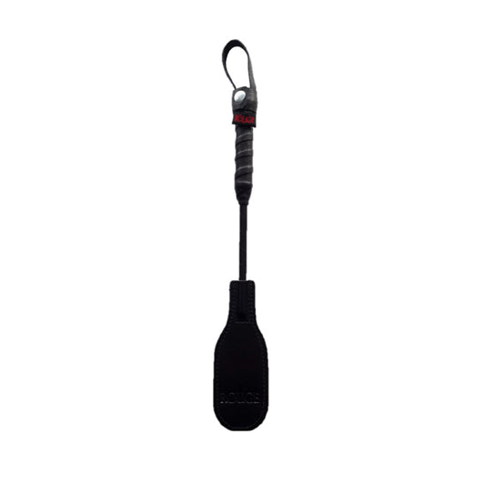 Rouge Mini Oval Paddle 10 in. Leather Paddle – Black
