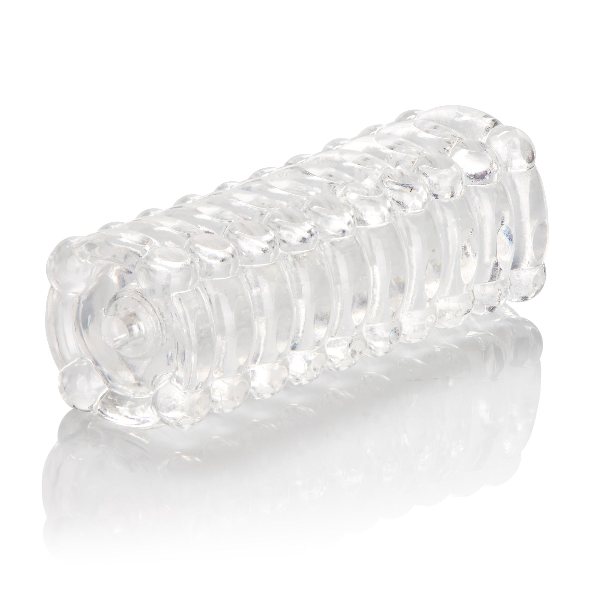CalExotics Ribbed Stroker Masturbator – Gold – Phthalate Free
