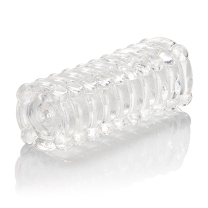 CalExotics Ribbed Stroker Masturbator – Gold – Phthalate Free