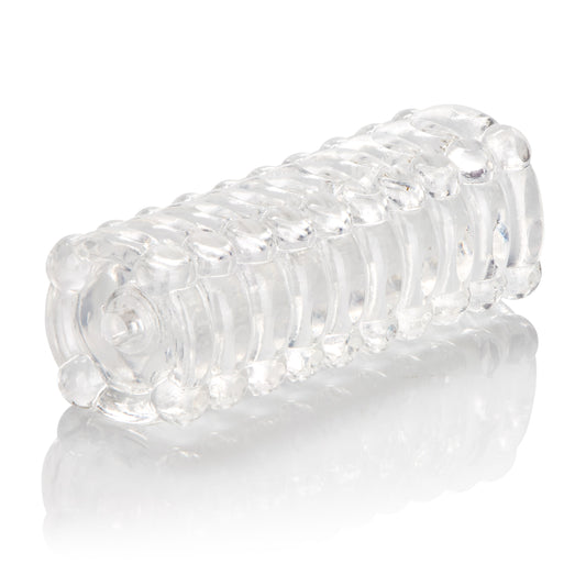 CalExotics Ribbed Stroker Masturbator – Gold – Phthalate Free