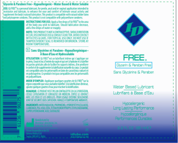 I.D. Lubricants Free Water-Based Lubricant – 2.2 Fl Oz – Clear